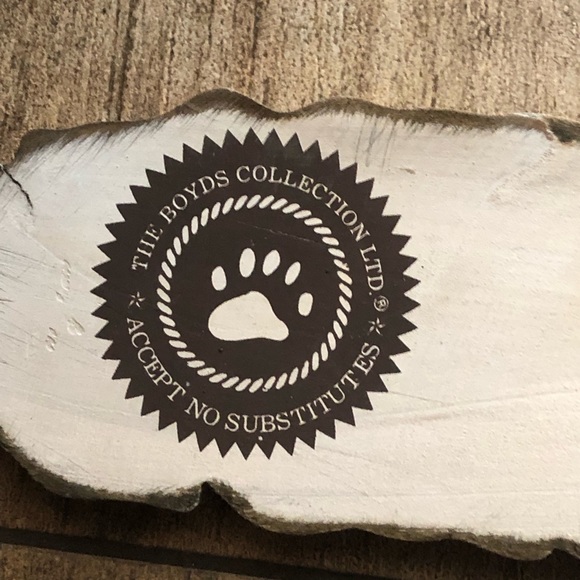 Boyds Bears Adopted Here Wooden Hanging Sign - Picture 2 of 6